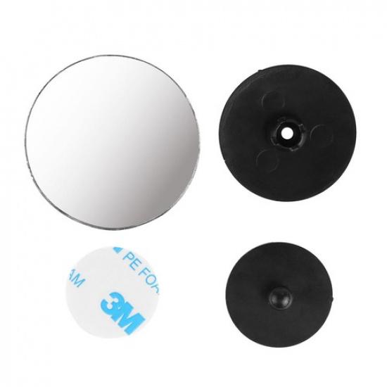 2pcs 360° Car Rearview Frameless Wide Glass Angle Round Convex Blind Spot Mirror