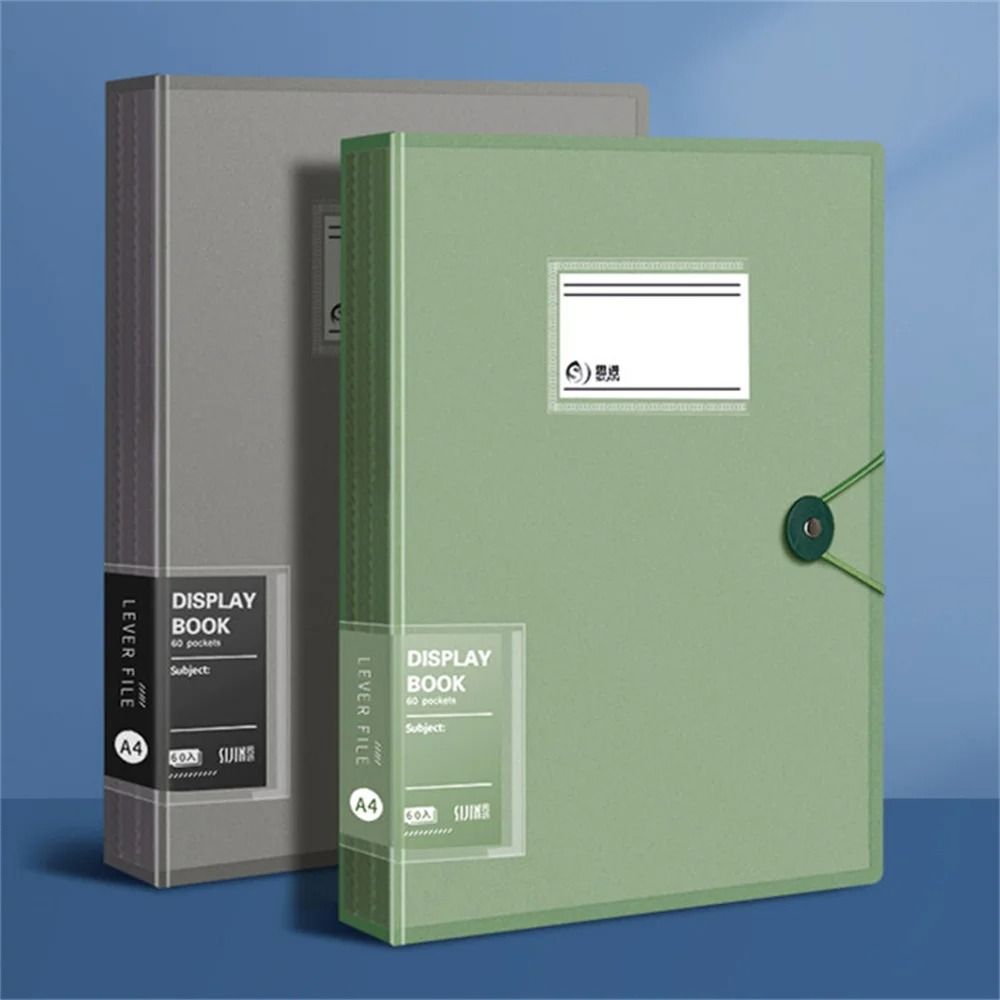 1Pcs Transparent Insert Paper A4 File Folder A4 Document Organizer Bag  for Office School Stationer