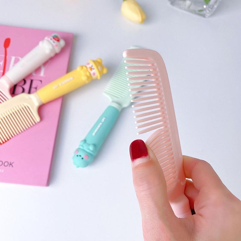 Toddlers Hair Comb Fetal Head Dirt Removal Comb Girls Cartoon Silicone Handle Comb Head Massager Combs Baby-Care Product