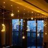 LED Atars Moon Curtains Lanterns Wreaths Christmas Lights Hanging Ropes Rooms Families Weddings Parties Windows Decorative Light