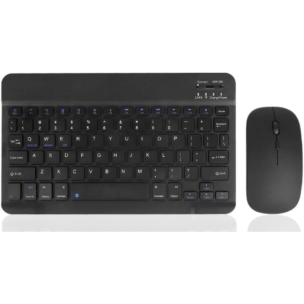 Klavye Mouse 78 Keys Portable Wireless Mini Bluetooth Keyboard and Mouse Combo for iPad MatePad Tablet