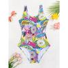Girls One Piece Swimsuit Cute Cartoon Colorful Animal Print Sleeveless Swimwear Kids Summer Beach Bathing Suit