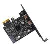 USB 3.2 Gen 2 Dual Type-C Expansion Card with ASMedia ASM3142, 10Gbps