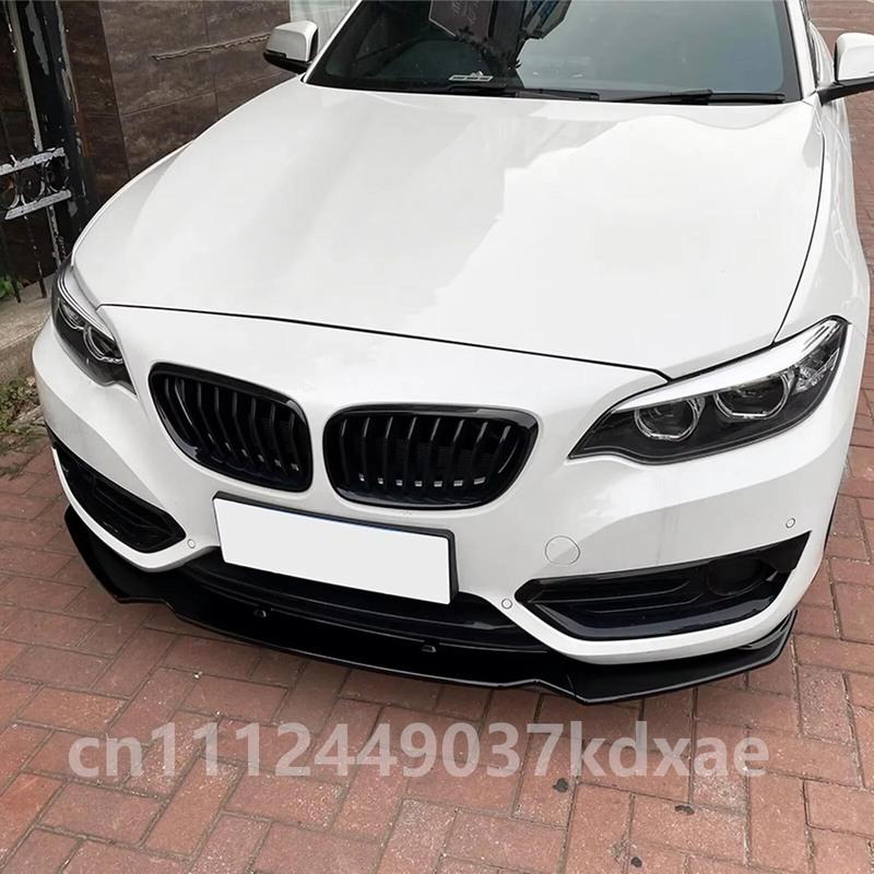 For 2011-2019 BMW 1 Series F20 F21 116i 118i 120i Bumper Cover Guard Protecter Gloss Black Car Front Bumper Splitter Lip