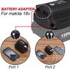 Dual USB Battery Converter Adapter For Makita 18V Li-on Battery with LED Light