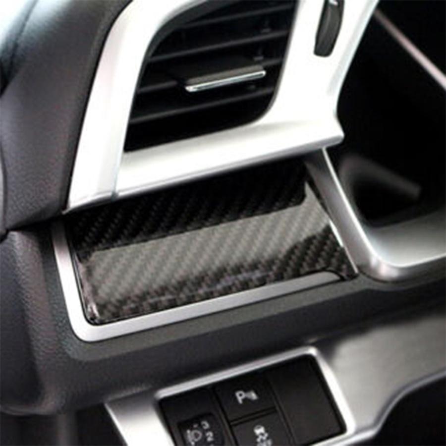 Carbon Fiber Center Dashboard Console Cover Trim Sticker For Honda Civic 2016-19 RHD