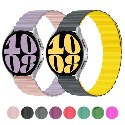 20mm 22mm Silicone Strap For Samsung Galaxy Watch 6/4/5 Pro/3/active 2 Amazfit Magnetic Loop Bracelet HUAWEI Watch GT 2e 3 Band
