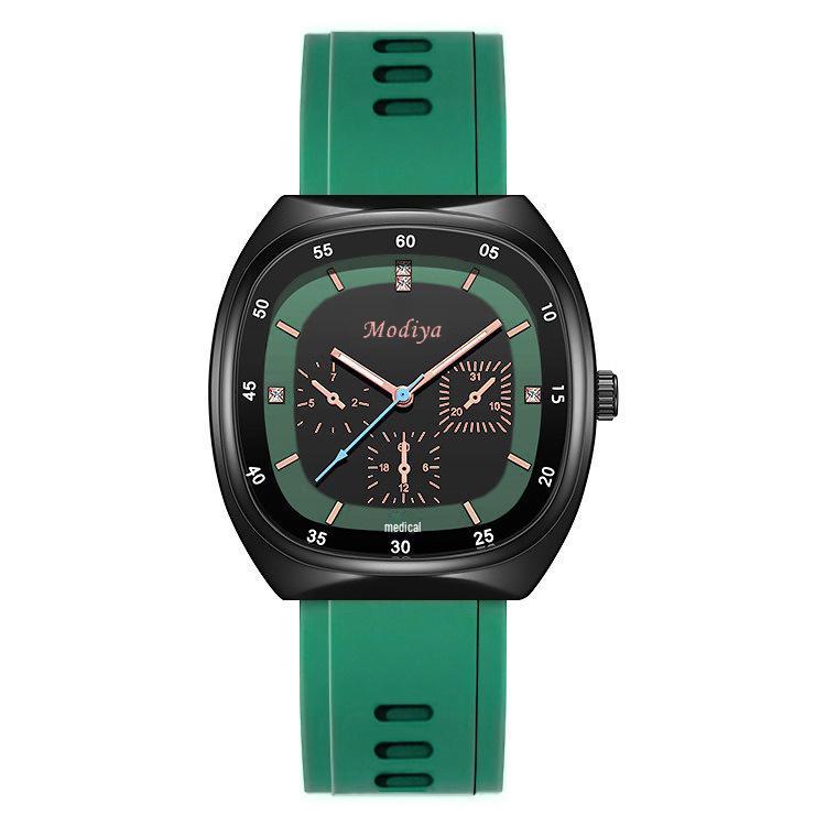 Dámské špičkové křemenné hodinky se silikonovým řemínkem