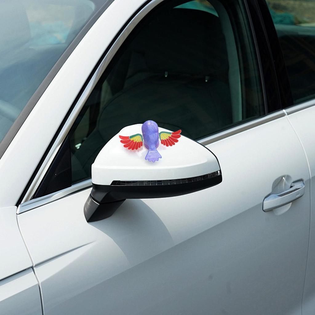 Flying Bird Motorcycle Decoration 3D Printed Vehicle Decor Wind-Powered Exterior Rearview Mirror Decor For Car Owners Drivers