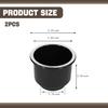2 PCS Car Cup Holder Insert, Plastic Large Capacity Boat Cup Holders, Universal Cup Holder Replacement Accessories, Suitable for Most Cars, RV,