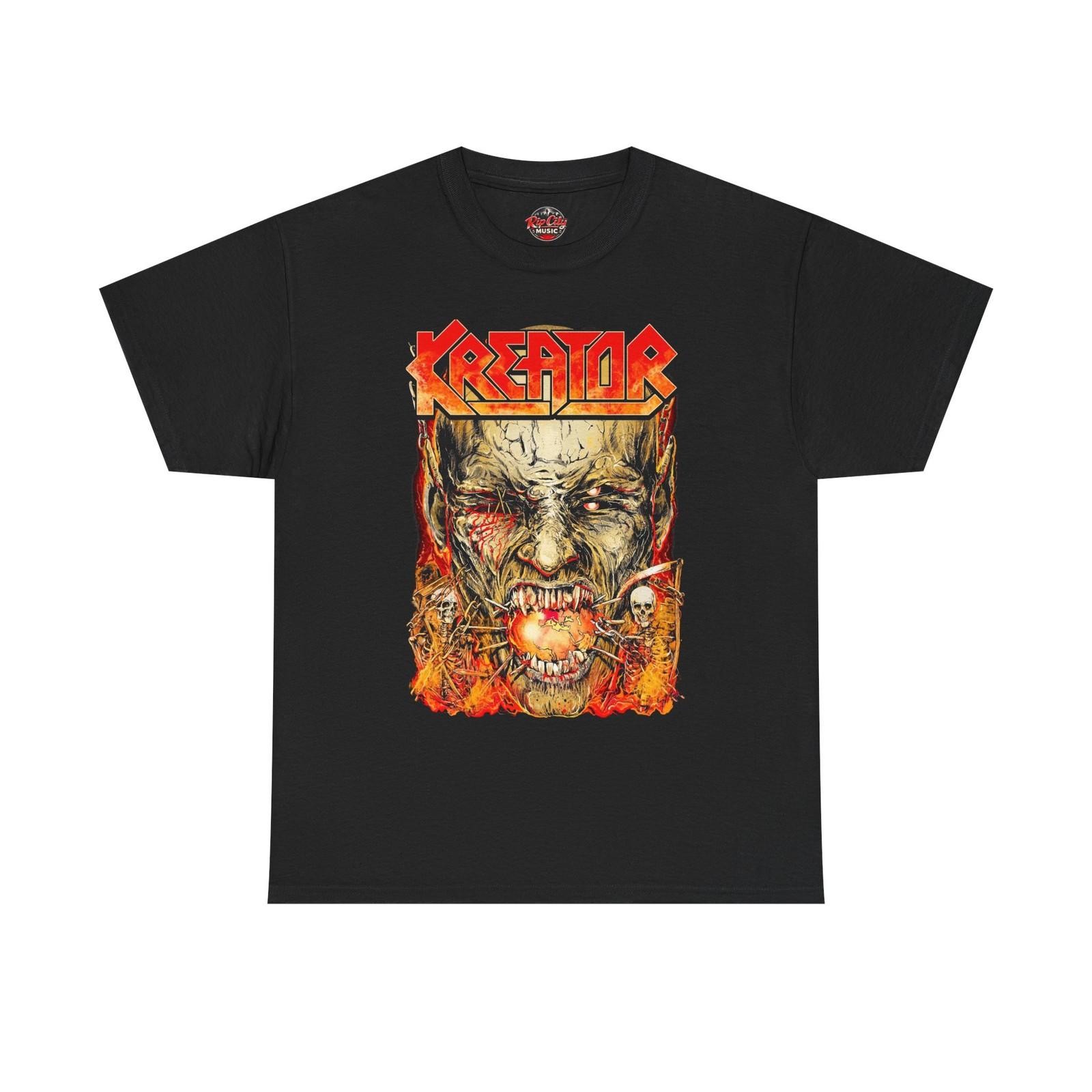 Kreator Coma of Souls Undead Stitched Eyes Glow Mouth Rock Band Unisex T-Shirt S