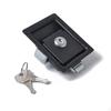 4 Pieces Vehicle Latch Lock Rust Resistant Black Carbon Steel with Keys Truck for Trailer