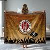 FC St. Pauli Print Flanelldecke Hohe Qualität Warm Bequem Decke für Alle Jahreszeiten Perfekt für Geschenke Heimdekoration