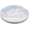 Sanrio "Little Twin Stars 50th Anniversary" Water-Absorbent Coaster with Cork Bottom, Purple, Approx. 9 x 1 cm, Made in Japan, SAN4906-2