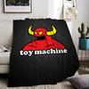 Toy Machine Throw Lightweight 240g Flannel Blanket Soft Skin-friendly for Summer Cooling