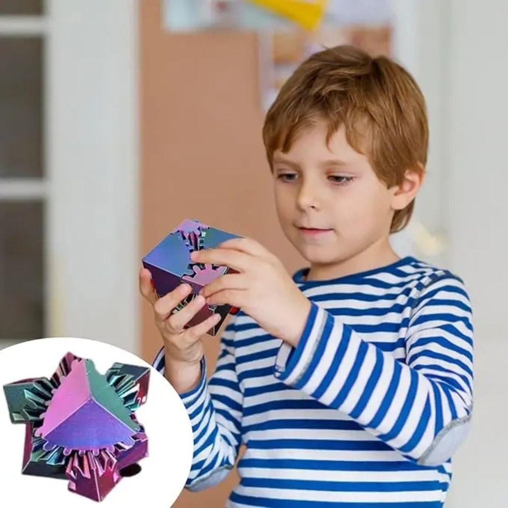 Gear Sphere 3D Printed Gear Ball Eye-catching Spin Ball Fidget Toy Gearsphere Gear Balls  Desk Toy