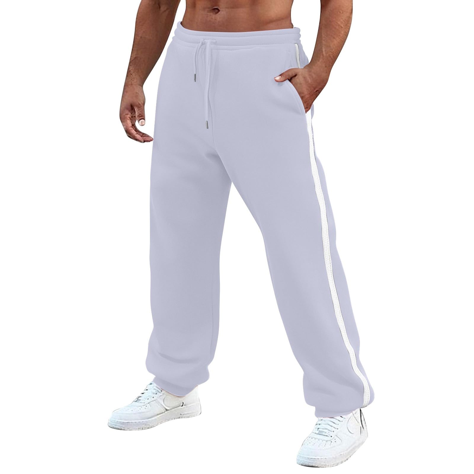 

Men Trendy Fahion Drawstring Baggy Pant Casual Running Sweatpants XL