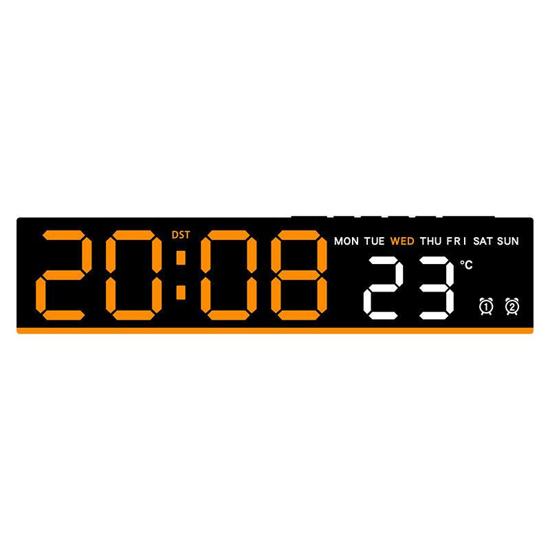 LED Multi-Functional Alarm Clock with Ambient Light and Simple Design, Model 5523