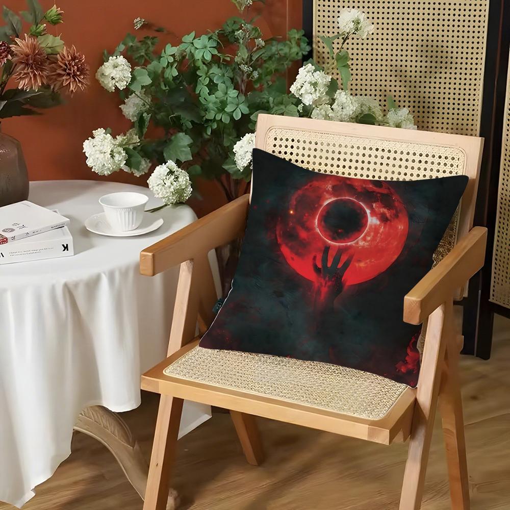 Game DDark SSouls Cushion Cover Silky Short Plush Invisible Zipper Dustproof Sofa Pillow Case for Home Decor