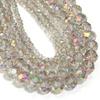 1 Strand 3/4/6/8/10mm Faceted Crystal Beads Transparent Pink Glass Loose Beads For Jewelry Making DIY Necklace Bracelet Supplies