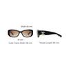 Chanel Logo Arm Oval Sunglasses Unisex Sunglasses Black CH5493A-C622S5