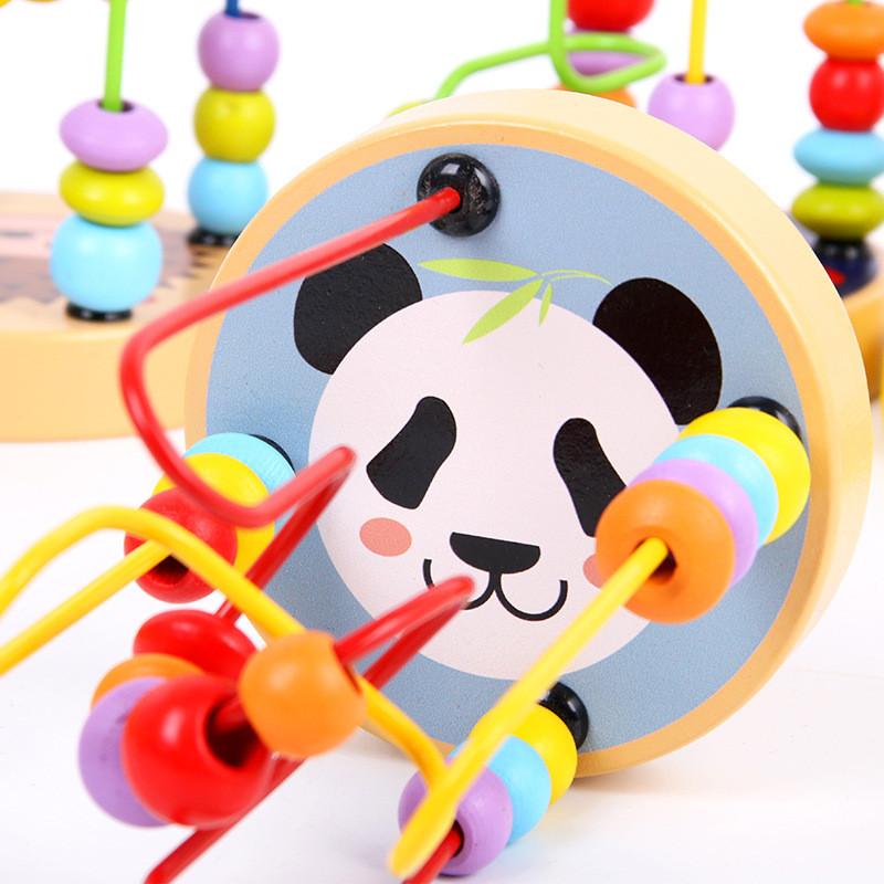 Education Wooden Early Bead Stringing Toy Intelligence Intelligence Emotional