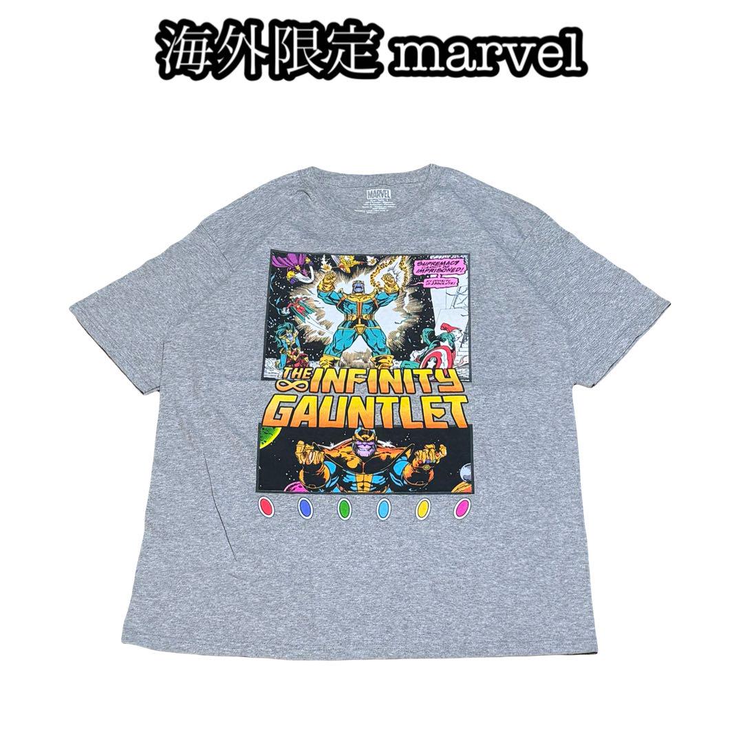 

[USED] Marvel Overseas Exclusive T-Shirt Villain Thanos Rare Enemy Boss Anime Movie