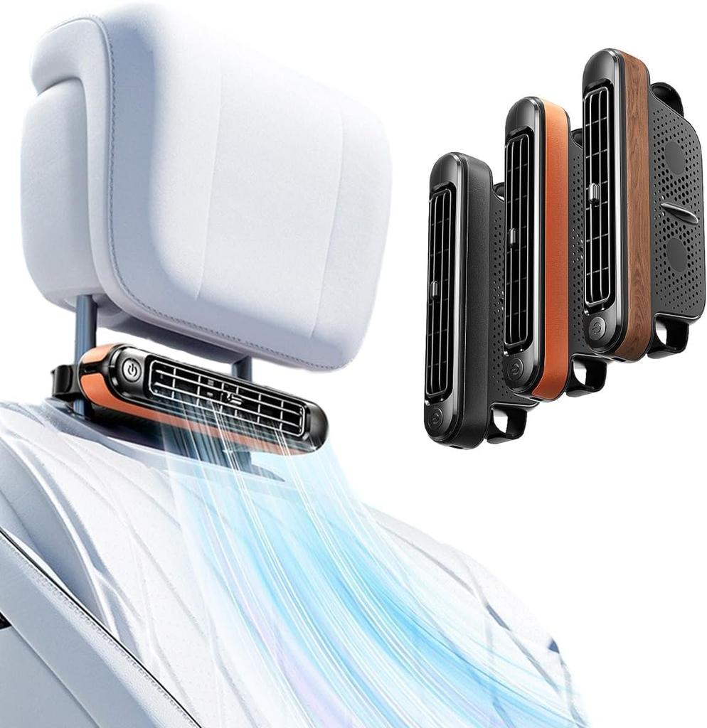 ORIZURU WORKS Car Fan, Air Circulation, Instant Startup, Button Operation, Wind Strength Adjustment, 3
