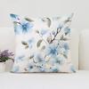 Japanische Kirschblüten Dekorative Kissenhülle mit kurzem Plüschdruck für Wohnzimmer Sofa Dekoration Kissenbezug