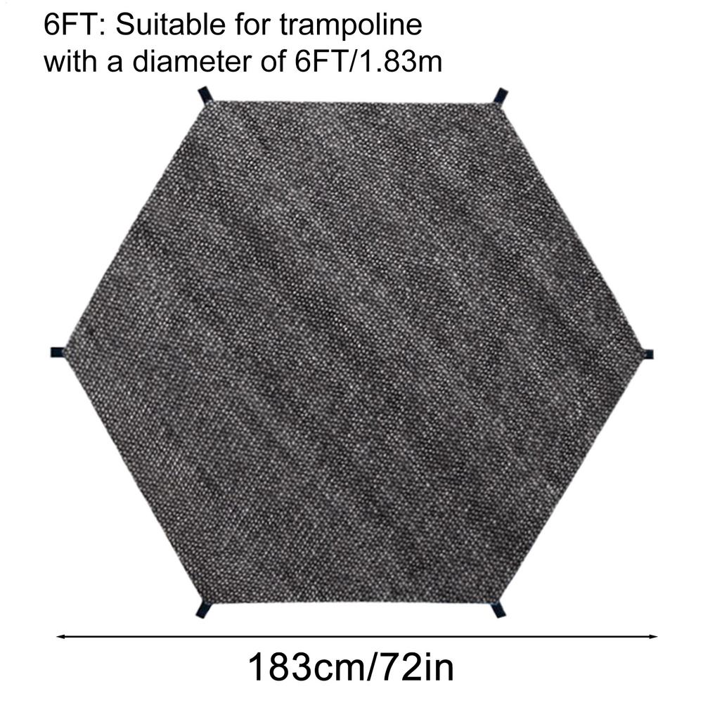 6-14FT Trampoline Sunshade Net Round Trampoline Sunshade Cover Mesh Trampoline Sunshade Tent Cover Trampoline Accessories