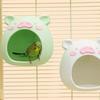 Cartoon Bird Breeding Nest Pig Shape Plastic Hanging Hamster House Bite Resistant Wear-resistant Birdcage Nest Garden Decor