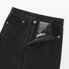 MUJI Kapok Blend Denim Straight Size Size 27 Women's Pants, BE1TSA5S, Black, 73.5cm Inseam, Women's (68.5cm)