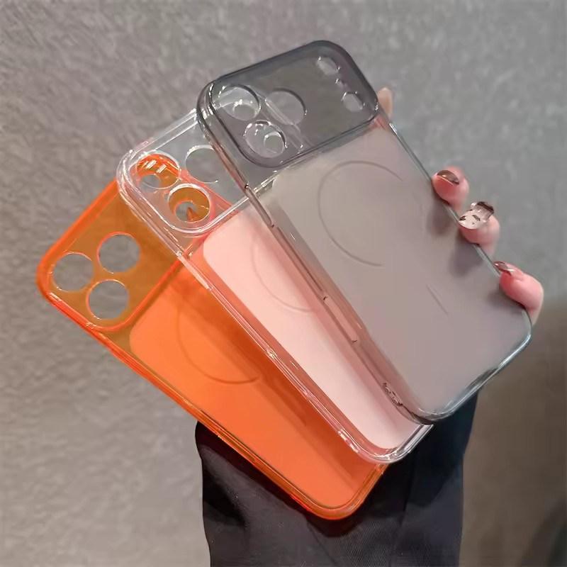 Ultra Thin Matte Clear For Magsafe Wireless Charging Soft TPU Case for iPhone 17 16 15 14 Plus 13 12 11 Pro Max Shockproof Cover