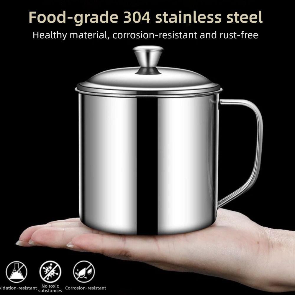 Handle Design Stainless Steel Cup With Lid Travel Mug New Coffee Cup Travel