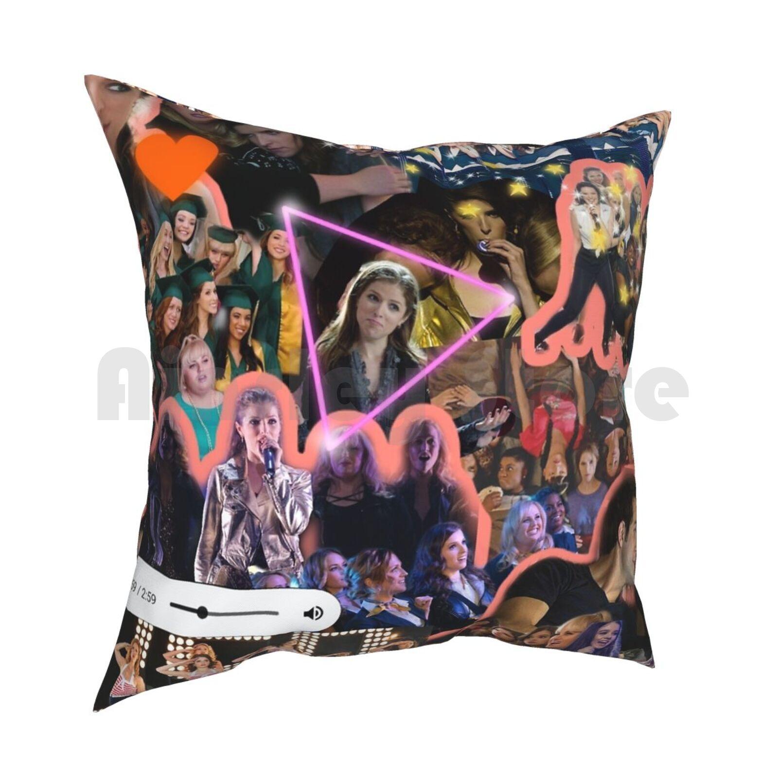 Pitch Perfect Collage Pillow Case Printed Home Soft DIY Pillow Cover Pitch Perfect Pitch Perfect Pitch Perfect Acapella 30x30cm 12x12in