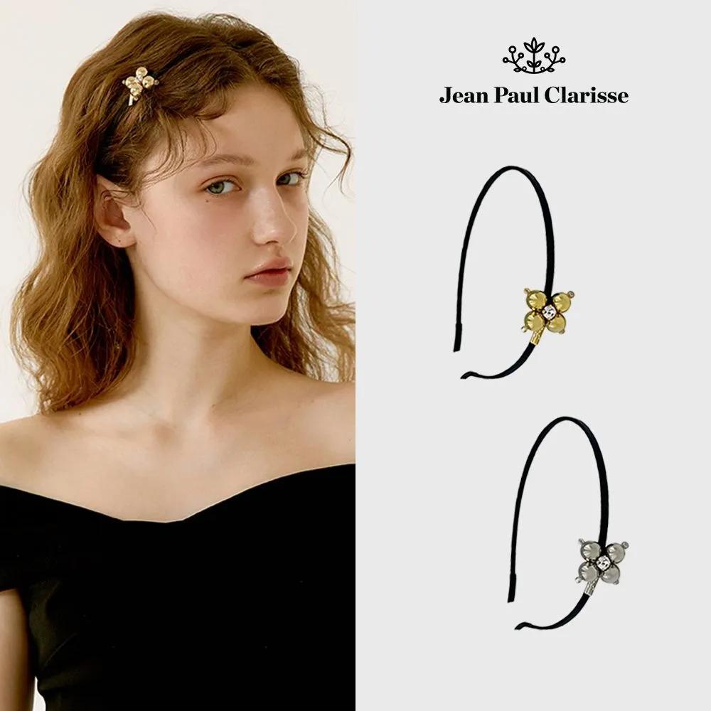 Crystal Metal Ball Flower Hairband LFHB0748 Gold