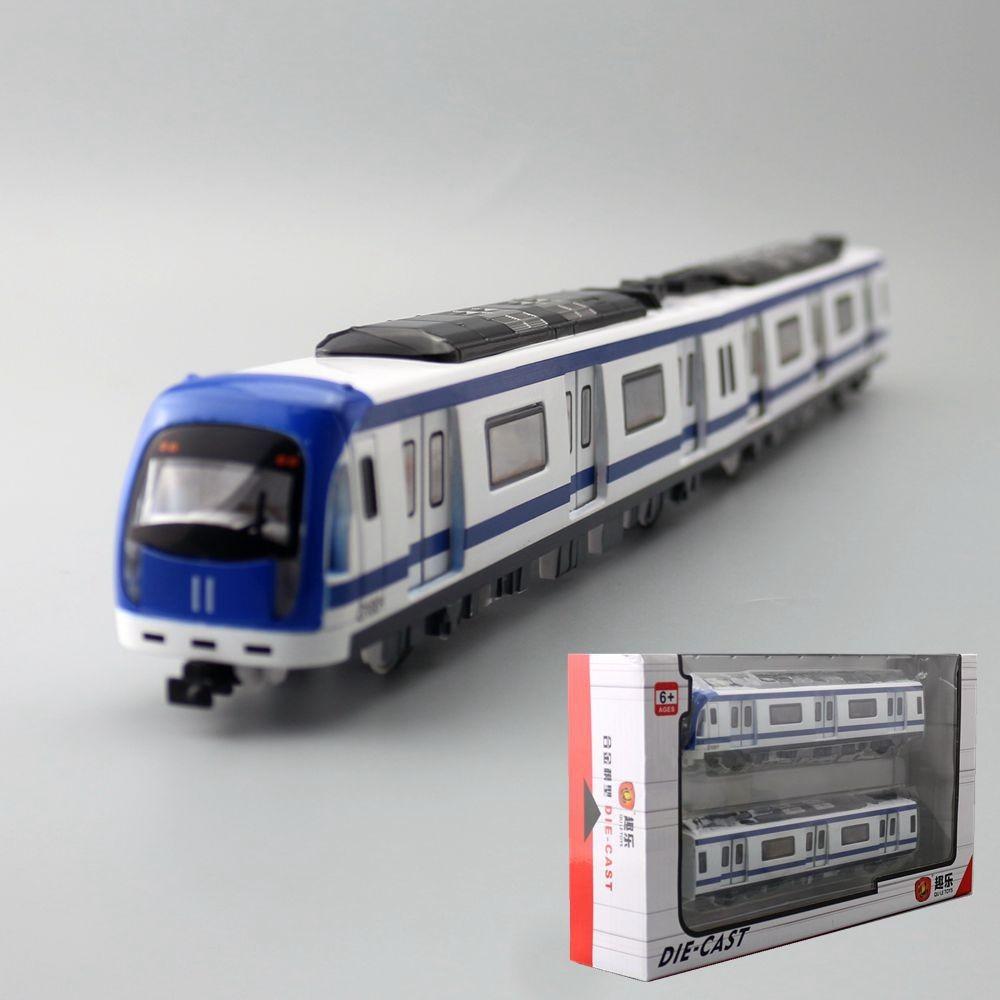 Metro Transit Rail Trains Model Toy Set With Light Sound Effects For Kids Gift