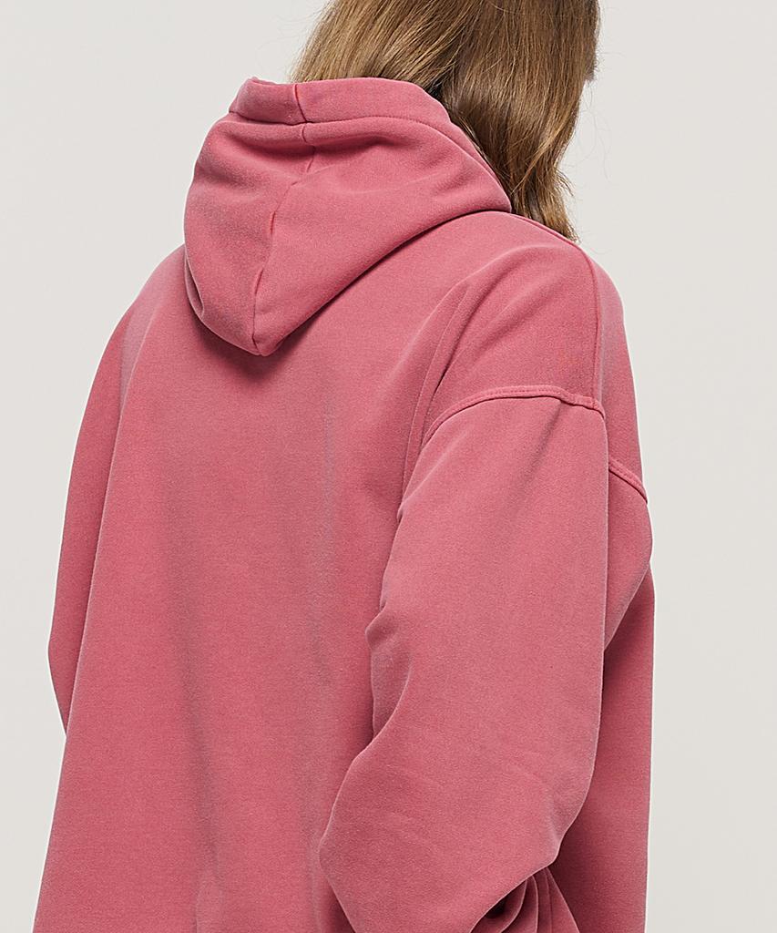 PIGMENT Washed Hoodie (Red)