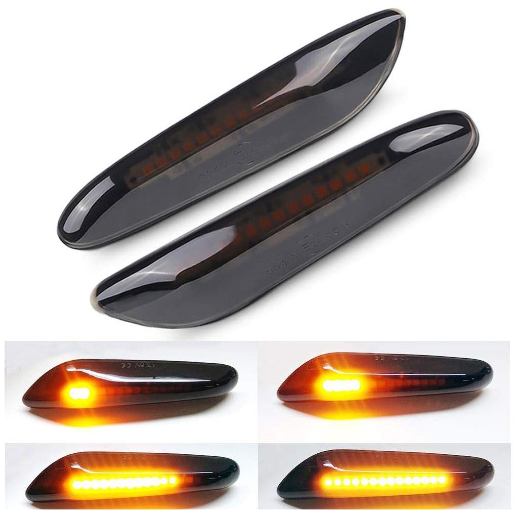 2pieces LED Dynamic Side Marker Turn Signal Side Marker Sequential Blinker Turn Signal Light Durable