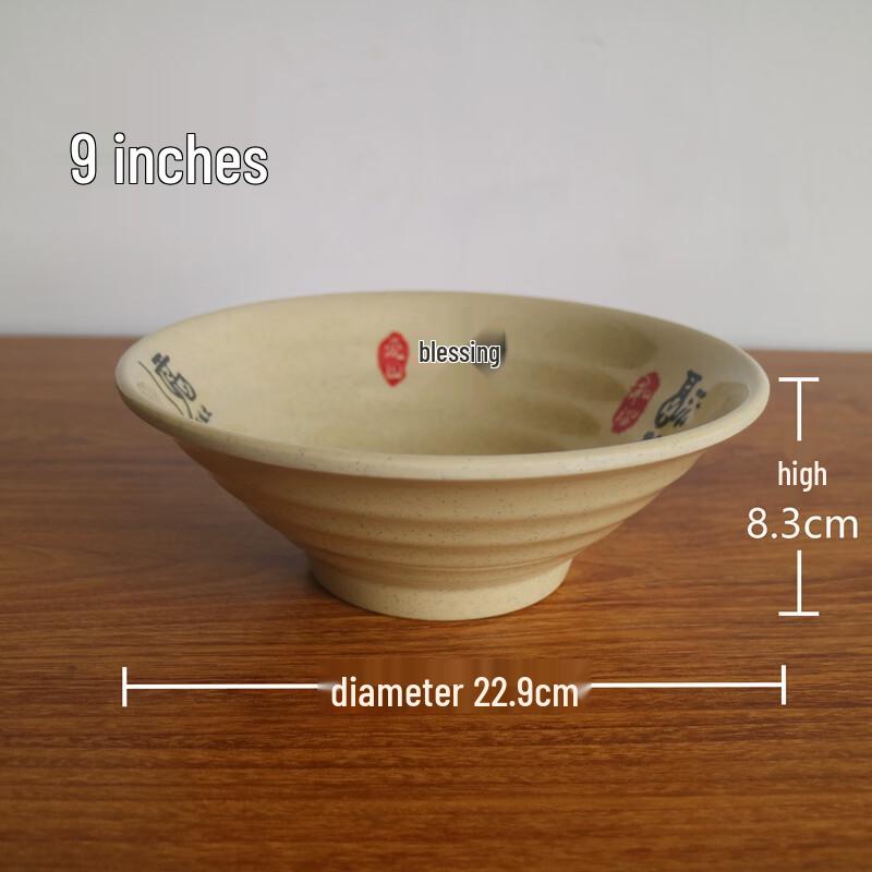 777 Melamine Noodle & Soup Bowls