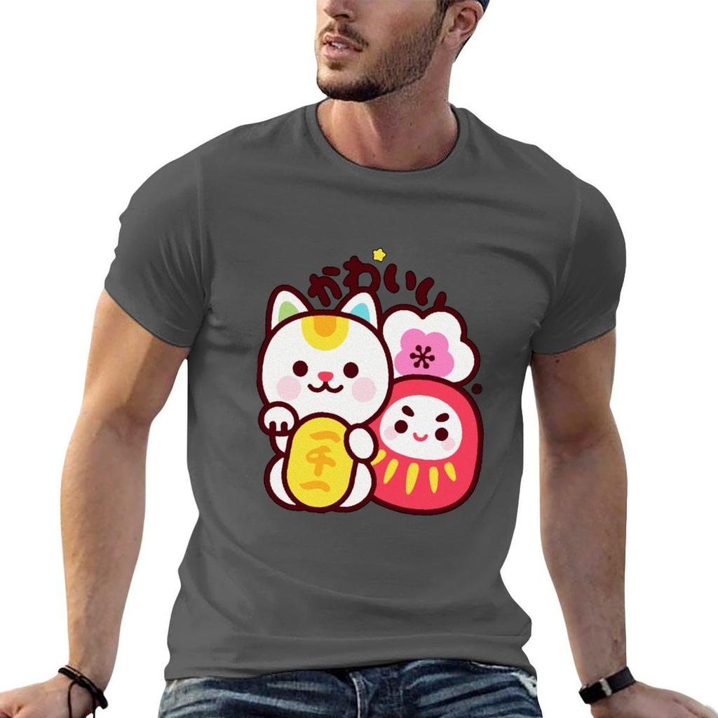 Maneki Daruma Kawaii TShirt  Maneki Daruma Kawaii Sticker TShirt t shirt man designer t shirts for man pack white TShirt