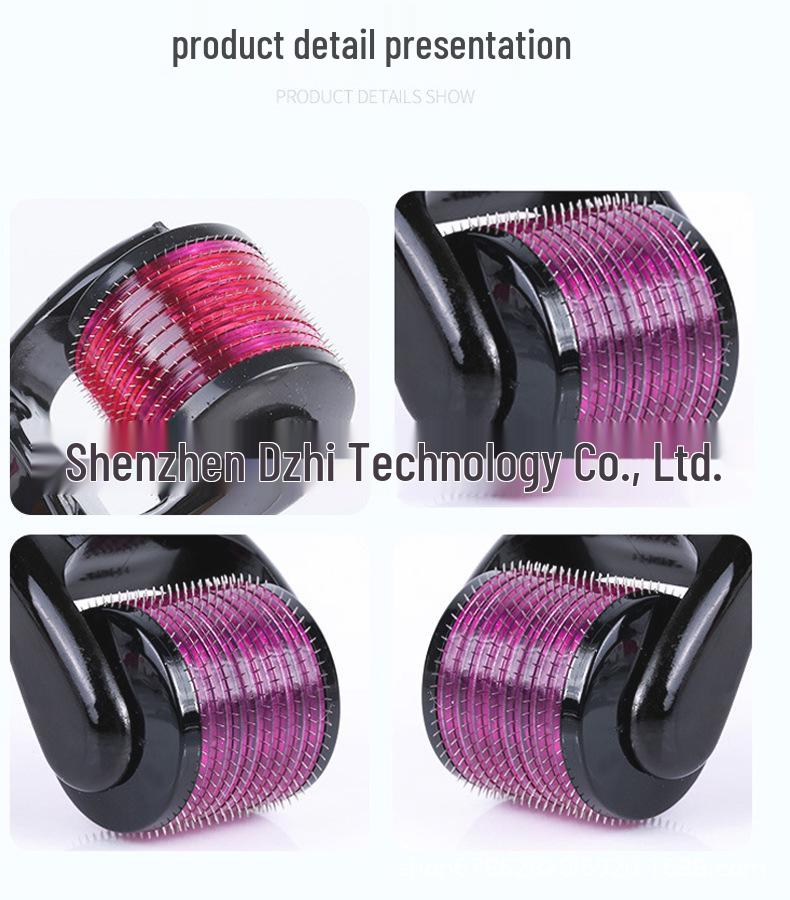 540 Stainless Steel Titanium Microneedle Facial Roller for Home & Salon Use