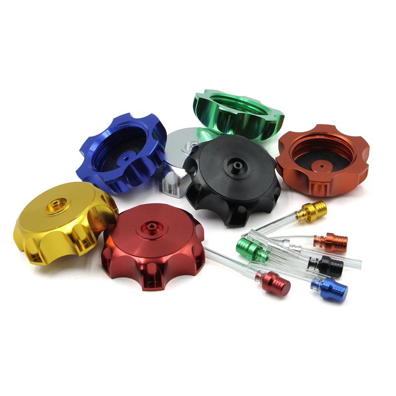 Motorcycle 50mm CNC Aluminum Racing Gas Fuel Tank Cap With Vent Cap For SSR110 SSR125 TTR90 KLX110 TaoTao Kayo ATV Pit Dirt Bike