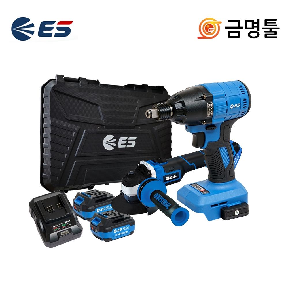 

Комбинированный зарядный комплект ES Industrial EL20RWG 20 В 5,0 Ач EL20RW LG920 Набор ударных ключей и шлифовальных машин