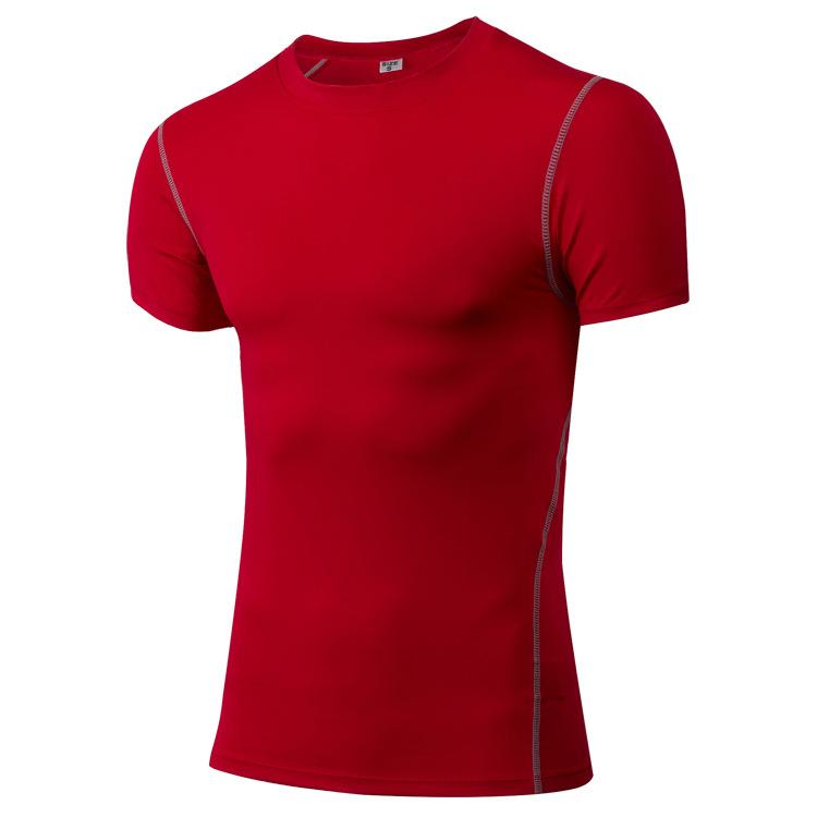 Men's Sports T Shirts Running Fitness Tight Training Jogging Shorts Sleeve Outdoors Tops