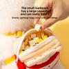 Dog Cute Hamburger Fries Backpack Leash Pet Out Chest Strap Walking Dog Leash Cat Walking Cat Leash