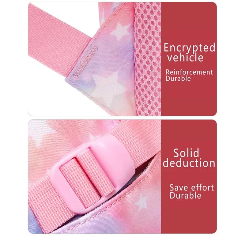 Geantă de școală Rucsac drăguț pentru copii Rucsac de călătorie Viral pentru fete 3 bucăți Geantă de prânz pentru fete și băieți Geantă de școală primară multifuncțională