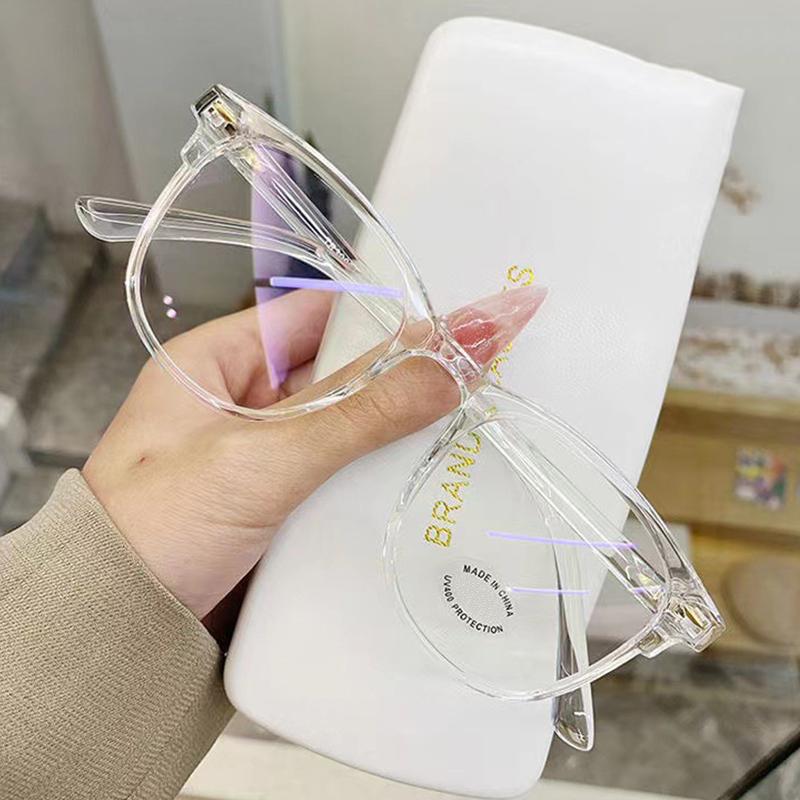 New Vintage Transparent Computer Glasses Frame Women Men Anti Blue Light Eyewear Blocking Glasses Optical Spectacle