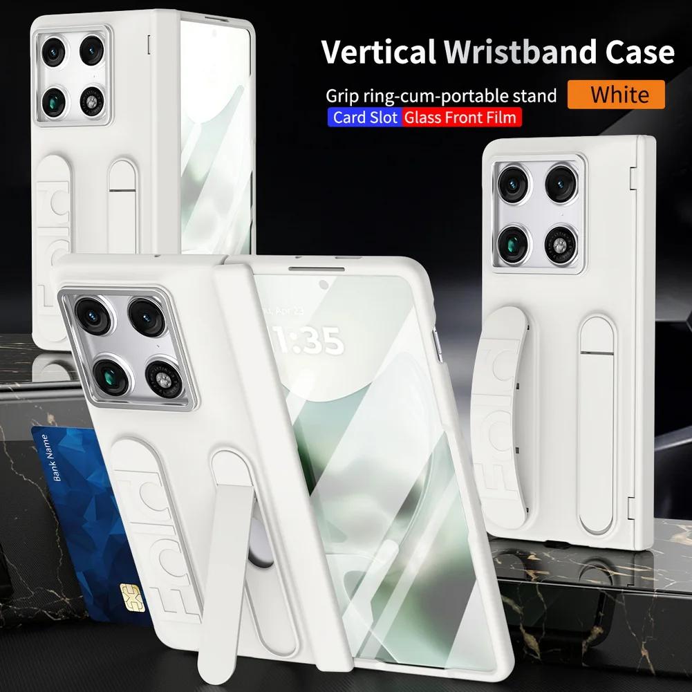 With Credit Card Slot Multifunctional Kickstand Wrist Strap Folding Case For Motorola Razr Fold Moto Razr Fold Protective Cover