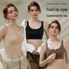 Zhang Meng Style Front-Zip Lift & Shape Bra - Anti-Sagging, Slimming Design